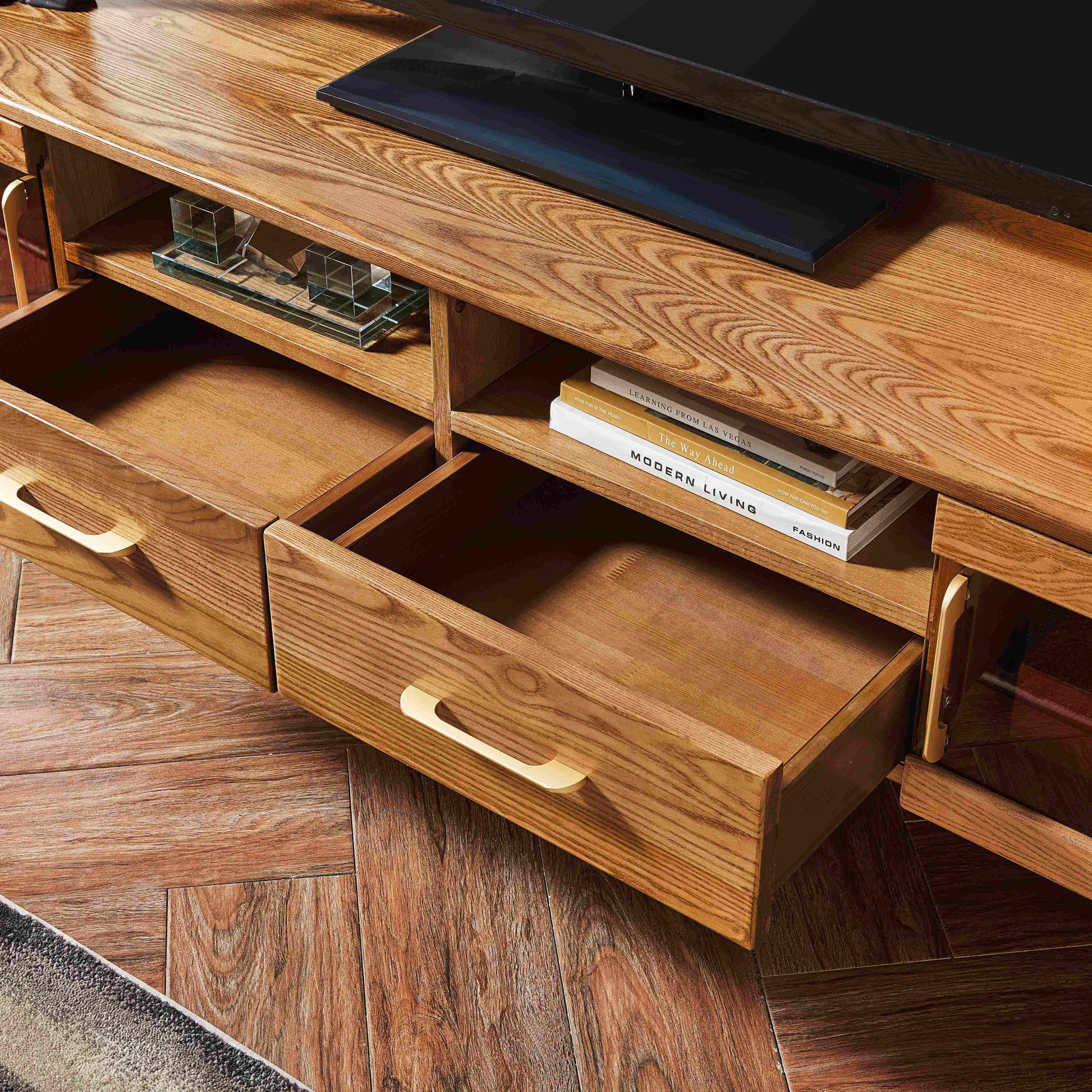 تسوق الان طاولة تلفزيون من الخشب عصرية اونلاين | بيوت