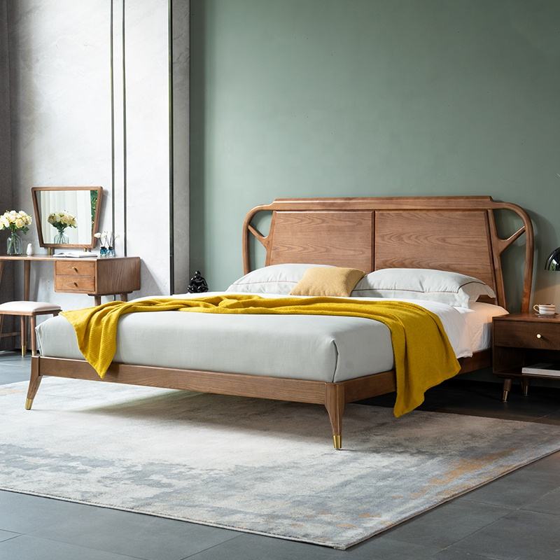 اكتشف الان سرير خشبي بلون وتصميم أنيق اونلاين | بيوت