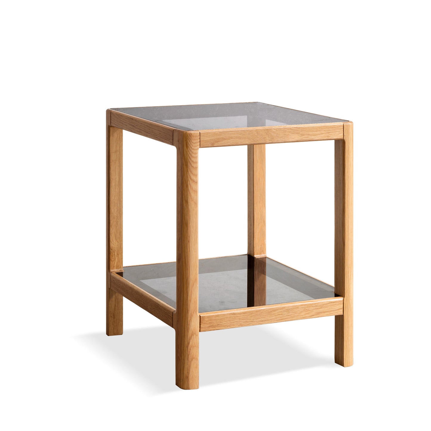 تسوق الان طاولة مربعه خشبي بسطح زجاج اونلاين | بيوت