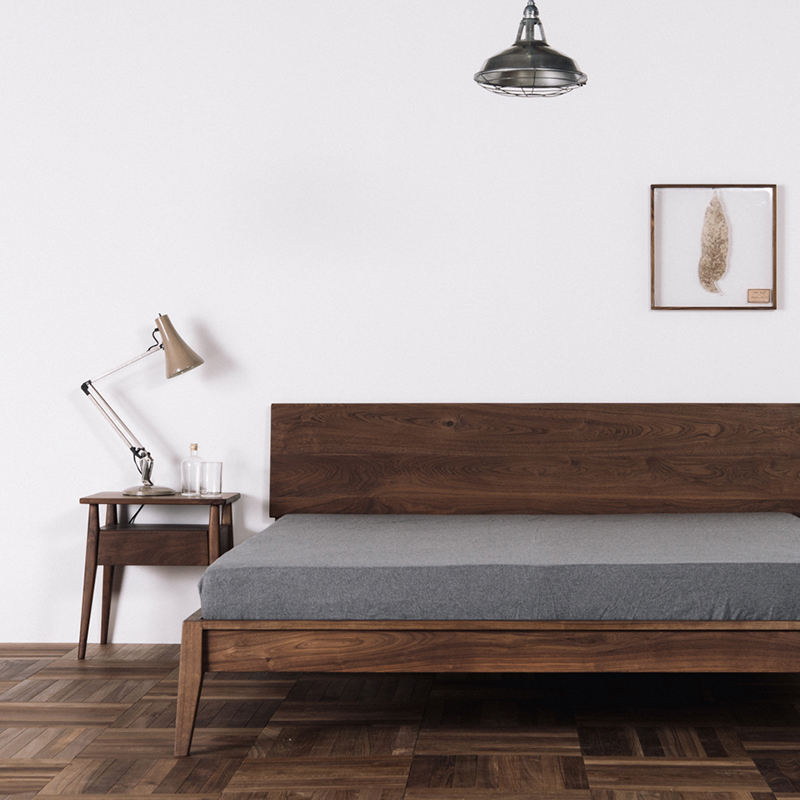 متاح الان سرير نوم من الخشب تصميم بسيط اونلاين | بيوت