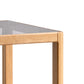تسوق الان طاولة مربعه خشبي بسطح زجاج اونلاين | بيوت