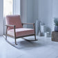 متوفر الأن كرسي هزاز خشبي عصري باللون الوردي اونلاين | بيوت