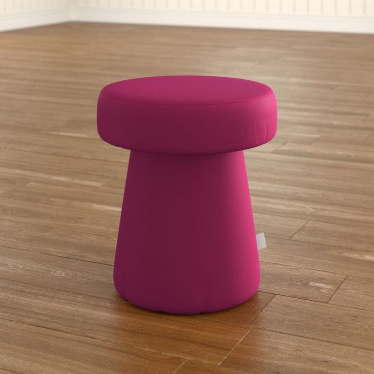 اشتري الان كرسي تسريحة تصميم دائري وردي اونلاين | بيوت