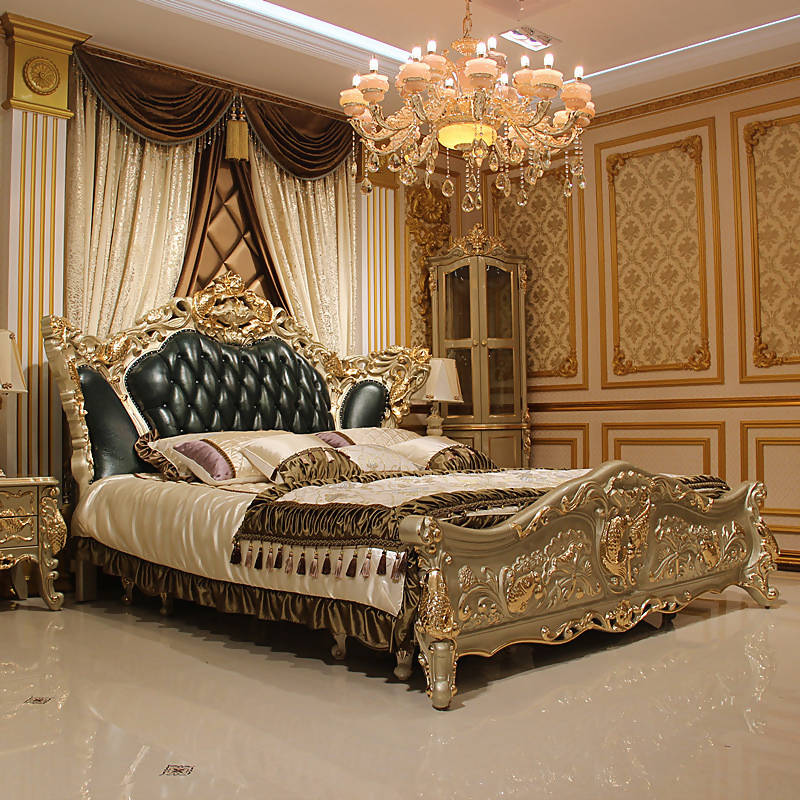 اقتني الان سرير نوم كلاسيكي تصميم ملكي فخم اونلاين | بيوت