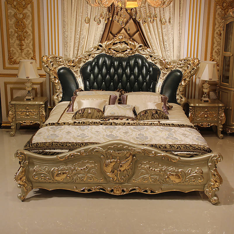 اقتني الان سرير نوم كلاسيكي تصميم ملكي فخم اونلاين | بيوت